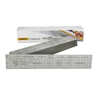 Mirka Iridium Premium Sandpaper 70x400mm and 70x198mm / Center perforated/Hook & loop/Grit 150, 50 pcs/For sanding paint, putty, primer, wood, steel, mineral materials, plastic.