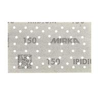 Mirka Iridium Premium Sandpaper 81x133mm Hook & loop 54-Hole, Grit 150, 100/Pack/For sanding paint, putty, primer, wood, steel, mineral materials, plastic.