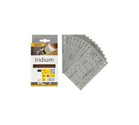 Mirka Iridium Premium Sandpaper 81x133mm Hook & loop 54-Hole, Grit 180, 10 pack/For sanding paint, putty, primer, wood, steel, mineral materials, plastic.