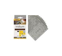 Mirka Iridium Premium Sandpaper 81x133mm Hook & loop 54-Hole, Grit 120, 10 pack/For sanding paint, putty, primer, wood, steel, mineral materials, plastic.