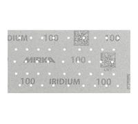 Mirka Iridium Premium Sandpaper 93x180mm Hook & loop 45-Hole, Grit 100, 50 pcs/For sanding paint, putty, primer, wood, steel, mineral materials, plastic.