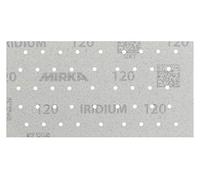 Mirka Iridium Premium Sandpaper 93x180mm Hook & loop 45-Hole, Grit 150, 50 pcs/For sanding paint, putty, primer, wood, steel, mineral materials, plastic.