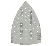 Mirka Iridium Sanding Triangle Premium Sandpaper 100x152x152mm 36-hole hook and loop, Grit 180, 10 pcs / For sanding paint, putty, primer, wood, steel, mineral-based materials, plastic