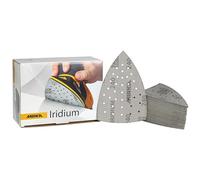 Mirka Iridium Sanding Triangle Premium Sandpaper 100x152x152mm 36-hole Hook & loop, Grit 240, 50 pcs/For sanding paint, putty, primer, wood, steel, mineral materials, plastic.