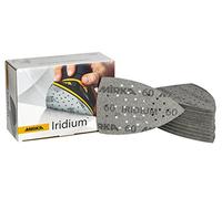 Mirka Iridium Sanding Triangle Premium Sandpaper 100x152x152mm 36-hole Hook & loop, Grit 60, 50 pcs/For sanding paint, putty, primer, wood, steel, mineral materials, plastic.