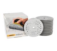 Mirka Iridium Soft sanding discs Ø 125 mm/grit P1000 / Hook & Loop Multifit / 20 pieces/foam-based abrasive for precise dry sanding, clear lacquer sanding, finish