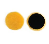 Mirka Lambswool Buffing Pad Yellow Pro Grip 80mm Piece 1