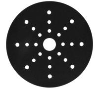 Mirka Leros 225mm Sander Pad Protector, Black Aluminium Stainless Steel, 25 Holes, 1 Piece