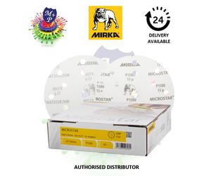 Mirka Microstar General Purpose Abrasive P1500 150mm Film Discs - x 50
