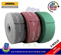 Mirka Mirlon Abrasive Scotch Scuff Pads 5 x Red VF / 5 x Green GP / 5 x Grey UF