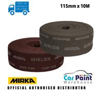 Mirka Mirlon Abrasive Scotch Scuff / Finishing Pad Grey & Red UF / VF ROLL 10M