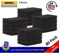 Mirka Mirlon Grey Ultra Fine 80 x Hand Finishing Pads (4 Boxes)
