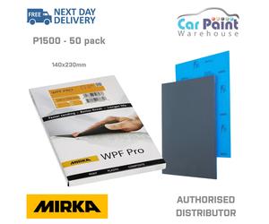 Mirka P1500 WPF PRO Wet & Dry Sanding Sheets Quire Waterproof Sand Paper 50 Pack