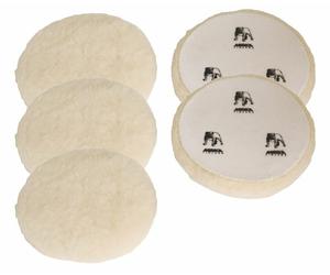 Mirka Polarshine 7990080111 Hook & Loop Lambs wool Polishing Pad 77mm 5 Pack