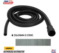 Mirka Professional Vacuum Hose 20mm x 4m for Hand Sanding Blocks + x1 Strips