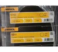 Mirka PSA GOLD / MIRKA SANDY No Hole 6" (150mm)Self Adhesive Discs, P40 - P500
