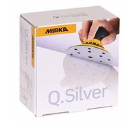 Mirka Q Silver 15 hole 150mm (6") Sanding Discs - Box of 100 Abrasives
