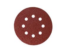 Mirka Red Abrasive paper Sanding discs Ø 125 mm/Hook & loop fastening / 8-hole/grit P40 / 5 pieces/for sanding wood, metal and plastics