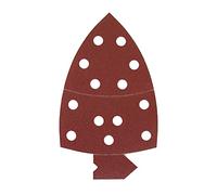 Mirka Red Delta Sanding Paper Wood Sanding Triangles Hook & Loop / 105x150x150 mm/Hook & Loop Adhesion / 13-hole/grit P180 / 5 pieces/for sanding wood, metal and plastic