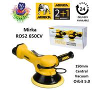Mirka ROS2 650CV 150mm Central Vacuum Orbit 5,0 - Two Handed