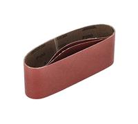 Mirka Red 3 x fabric sanding belts 75x457mm / grit P100 / high quality sanding belt for belt sander/for sanding wood and metal
