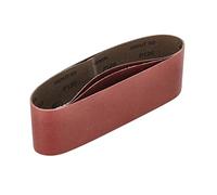 Mirka Red 3 pcs fabric sanding belts 75x533mm / grit P120 / high quality sanding belt for belt sander / for sanding wood and metal
