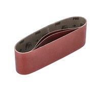 Mirka Red 3 pcs fabric sanding belts 75x533mm / grit P80 / high quality sanding belt for belt sander / for sanding wood and metal