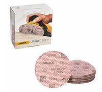Mirka Ultimax sanding paper Ø 150mm Grip 15-hole/grit P180 / 50 pcs/For 150mm eccentrics and sanders/Sanding of soft and hard wood, mineral materials, hard old varnish / UC61105018