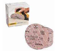 Mirka Ultimax Ligno Ø 150mm sanding discs Hook & Loop Multifit/grit 220/100 pieces/multi-perforation/for sanding wooden surfaces