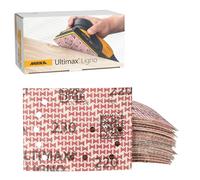 Mirka Ultimax Ligno 3 by 4 Inch Sanding Sheets Grit P220 Hook and Loop Abrasives for Carpentry 50 Pack