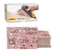 Mirka Ultimax Ligno 3" x 4" Hook and Loop Sanding Sheets Grit P320 for Smooth Wood Finishing 50 Pack