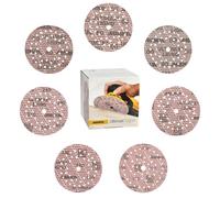 Mirka Ultimax Ligno Sanding Discs Ø 125 mm Hook & Loop/Mixed Pack with 10 Discs Each of Grit P40, P60, P80, P120, P150, P180, P240 / 70 pcs/For All 125 mm Random Orbital Sanders