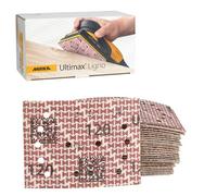 Mirka Ultimax Ligno Sanding Sheets 3x4 Inch Grit P120 Hook and Loop Abrasives 50 Pack for Fine Furniture Finishing