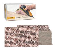 Mirka Ultimax Ligno Sanding Sheets 81x133mm, grit P40, Grip Backing, Multifit Holes, for Wood, Pack of 50