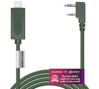MIRKIT FTDI USB-C Baofeng Programming Cable Green for Flashing Analogue Ham Radio: Baofeng, Wouxun, Kenwood, Archell, Retevis. Compatible with Windows, Mac, Ubuntu OS