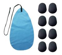 MIRKUZI 1 x Saxophone Cleaning Cloth with 8 Mouthpiece Pads, Flute Cleaning Cloth, Clarinet, Oboe Saxophone Flute Inner Tube Cleaning Cloth