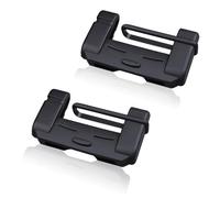 MIRKUZI 2pcs Car Seat Belt Buckle Cover Anti-Scratch Silicone Universal for Car Interior Parts (Black)
