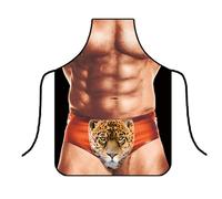 MIRKUZI BBQ Aprons 1 Funny Gift for Men Funny BBQ Apron Cooking Apron Muscles Adjustable Waterproof Kitchen Apron