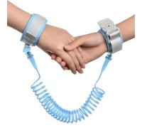 MIRKUZI First Steps One 2m Anti-lost Wrist Leash Kids Elastic Wrist Leash Kids Lead 360° Swivel Elastic Steel Rope Kids Lead