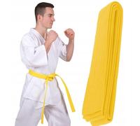 MIRKUZI Martial Arts Belt 180 cm Judo Belt, Taekwondo Belt, Martial Arts Belt Length, Children's Karate Belt Made of Extra Thick Fabric, Professional Karate Aikido Children's Belt