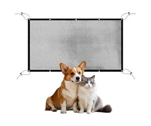 MIRKUZI Nets & Grid for Pet Transport Systems. A safety net for pets in the back seat with adjustable leash to separate pets from the driver.