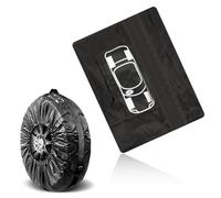 MIRKUZI Single Car Wheel Trims Covers 1pcs Tire Cover Spare Wheel Cover Tire Bag Tire Protector Spare Wheel Storage Bag for Car