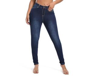 MIRLCIMR Womens High Waist Stretch Pants Push Up Butt Lifting Skinny Colombian Jeans,Dark Blue,10