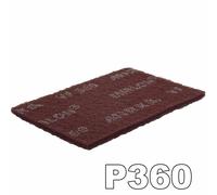 Mirlon 152x229mm Scotch Brite Red Very Fine 360 Grit Single Hand Finishing Pad