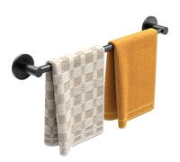Miroamz Magnetic Towel Bar, Adjustable Towel Rod, Matte Black, 1 Pack