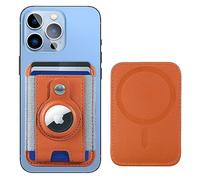 Miroddi for MagSafe Wallet with Airtag Holder, Brown, Minimalist