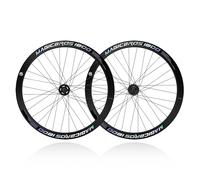 MirOdo 700C Fixed Gear Bike Wheelset 40mm Rim Height Alu Alloy Front Rear Wheels Inner Width 16mm Outer Width 27mm 100/120mm V-Brake Bearing Hubs For 23-28C Outer Tires Road Bike(Pair)