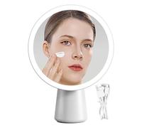 Miroir De Maquillage Lumineux,Miroir De Maquillage LED - LED Rechargeable 3 Modes Régulable Tactile 7,72x10.63x3,54 Poucesde Bain Bureau Chambre Et Table De Chevet