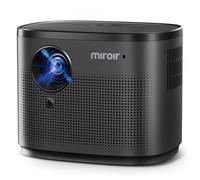 Miroir Mini Projector, Home HD Projector with Built-in Speaker, Auto Focus, Keystone Correction, Portable for Outdoor Movies, Compatible with Smartphone, TV Stick, Laptop, HDMI, USB