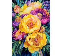 MIRONS 5D Diamond Art Kits, Flowers DIY Diamond Painting Kits for Beginners,Gem Art Kit,Arts Craft for Home Wall Decor 40x50cm